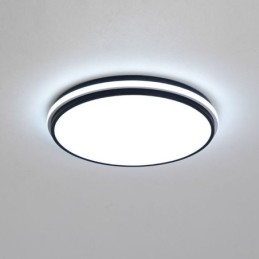 Lampada da soffitto circolare minimalista a filo, illuminazione moderna in acrilico