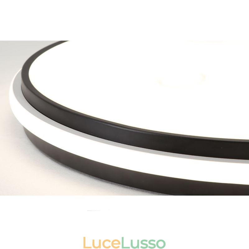 Lampada da soffitto circolare minimalista a filo, illuminazione moderna in acrilico