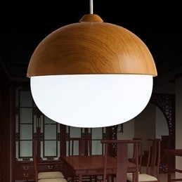 Lampadario Mini Stile Moderno Contemporaneo Legno Bambù