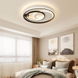 Lampada da soffitto moderna acrilica rotonda sovrapposta