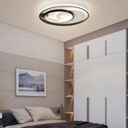 Lampada da soffitto moderna acrilica rotonda sovrapposta