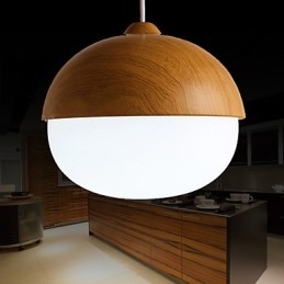 Lampadario Mini Stile Moderno Contemporaneo Legno Bambù