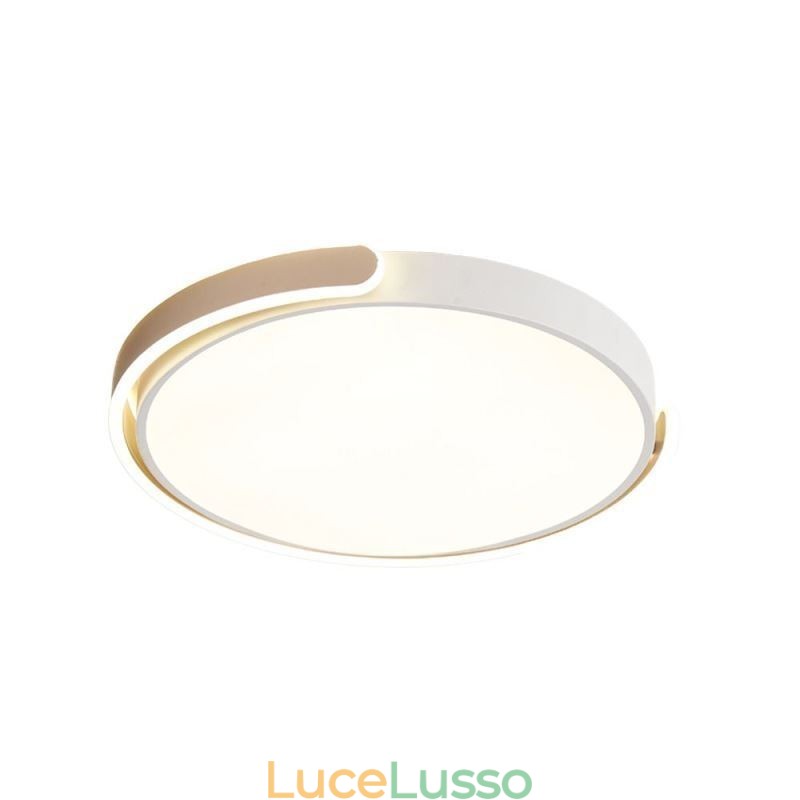 Lampada da soffitto rotonda in acrilico a filo