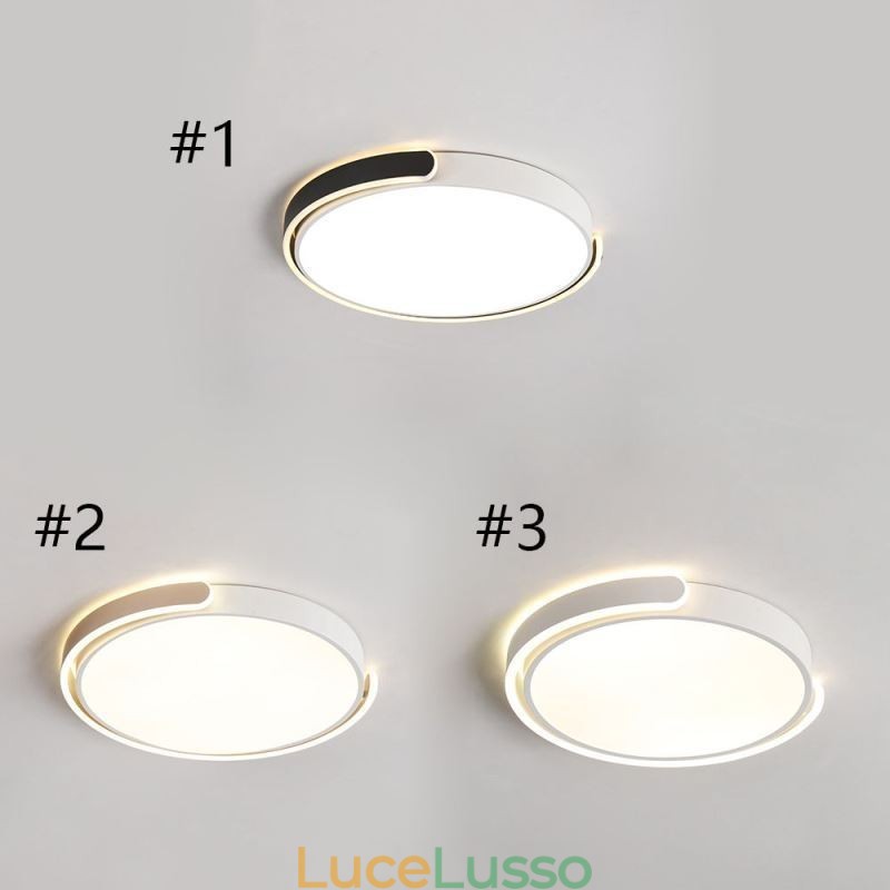 Lampada da soffitto rotonda in acrilico a filo