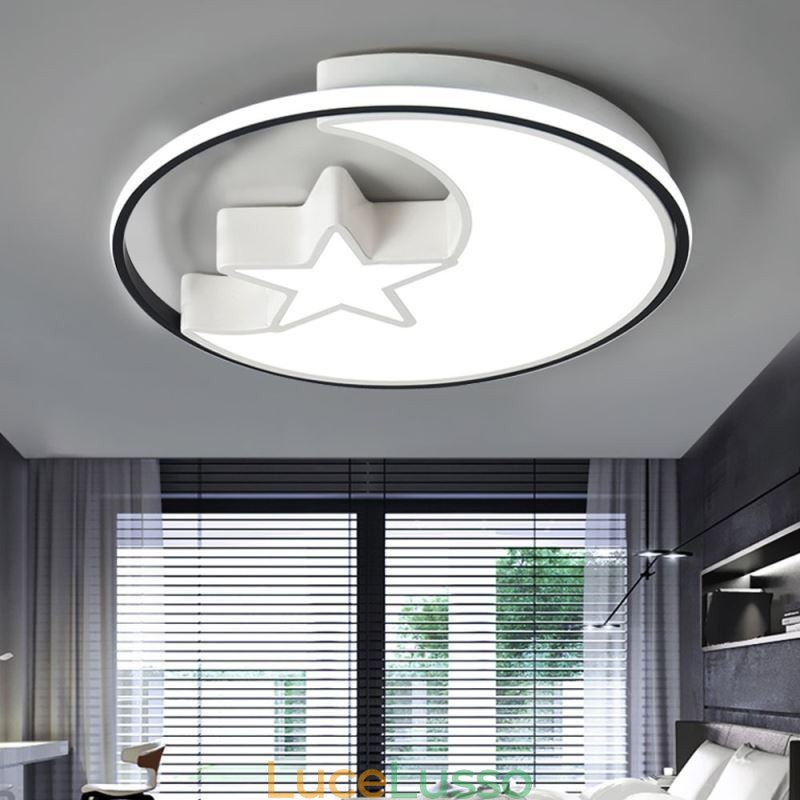 Lampada da soffitto a filo Moon & Star