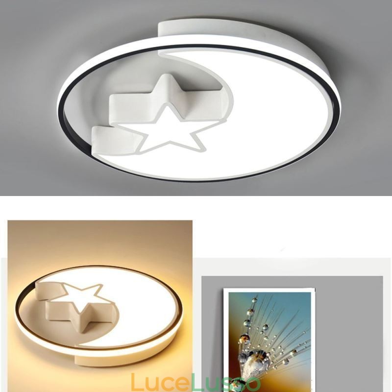 Lampada da soffitto a filo Moon & Star