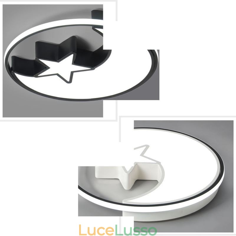 Lampada da soffitto a filo Moon & Star