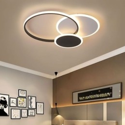 Lampada da soffitto moderna in acrilico con montaggio a filo rotondo