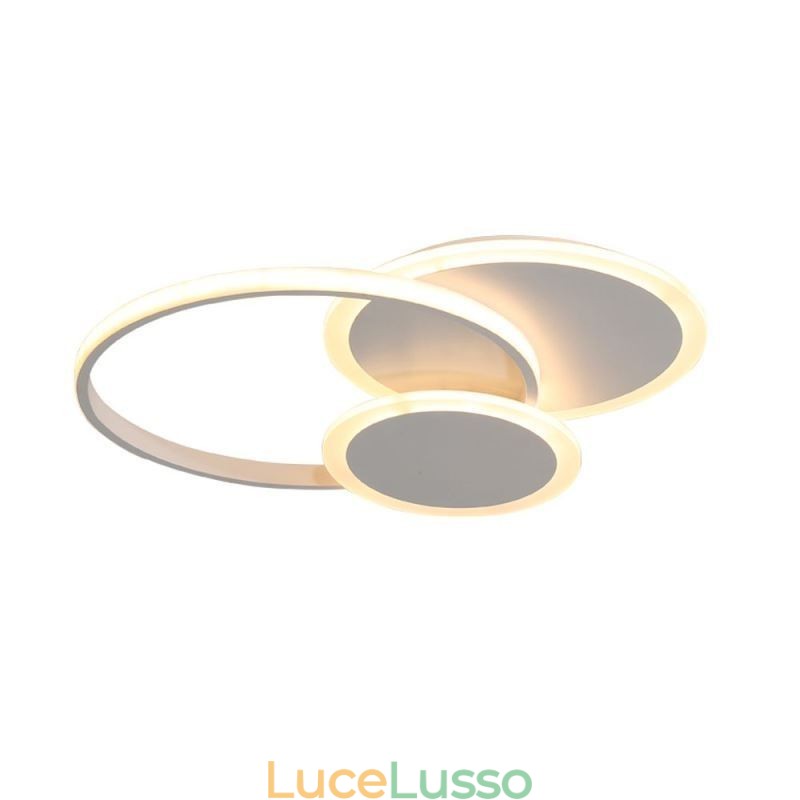 Lampada da soffitto moderna in acrilico con montaggio a filo rotondo