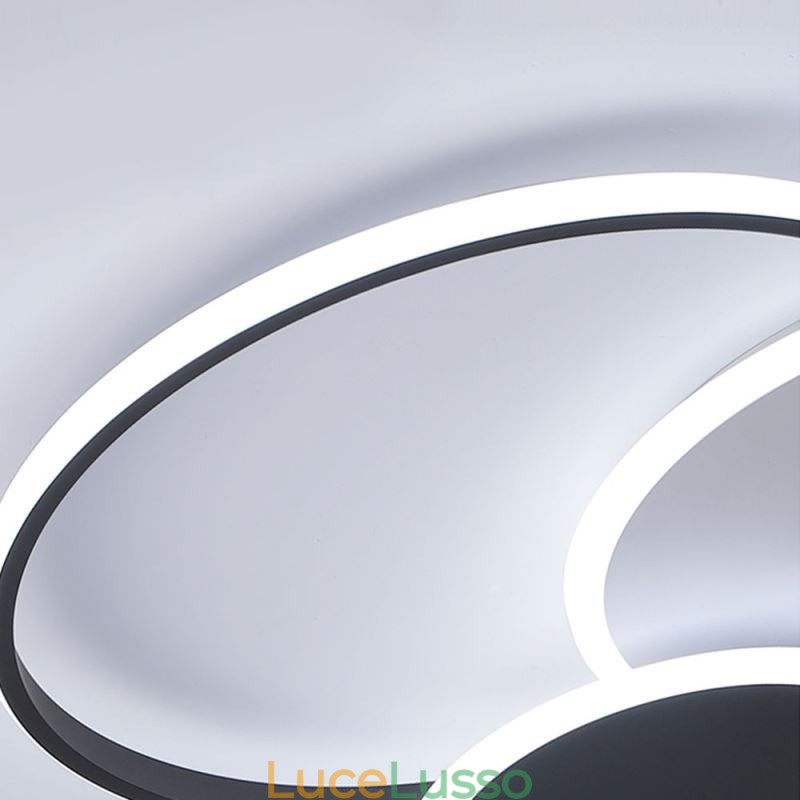 Lampada da soffitto moderna in acrilico con montaggio a filo rotondo