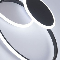 Lampada da soffitto moderna in acrilico con montaggio a filo rotondo