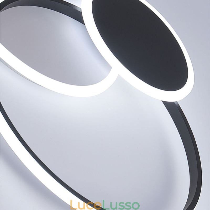 Lampada da soffitto moderna in acrilico con montaggio a filo rotondo