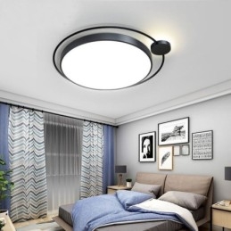Lampada da soffitto in acrilico con montaggio a filo rotondo in stile semplice