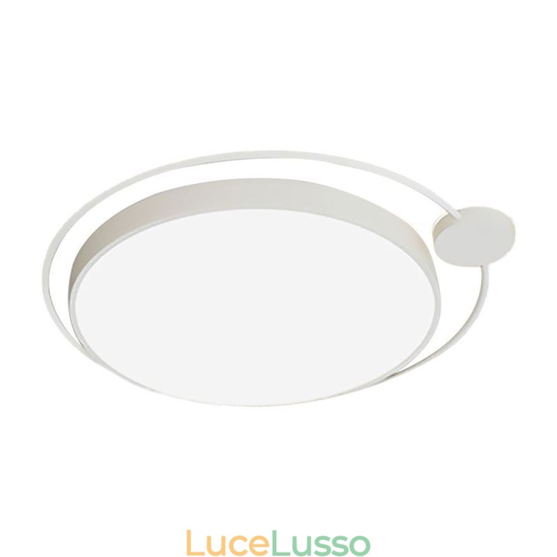 Lampada da soffitto in acrilico con montaggio a filo rotondo in stile semplice