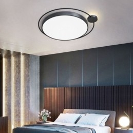 Lampada da soffitto in acrilico con montaggio a filo rotondo in stile semplice