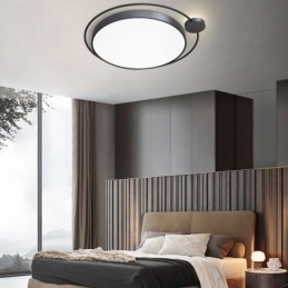 Lampada da soffitto in acrilico con montaggio a filo rotondo in stile semplice