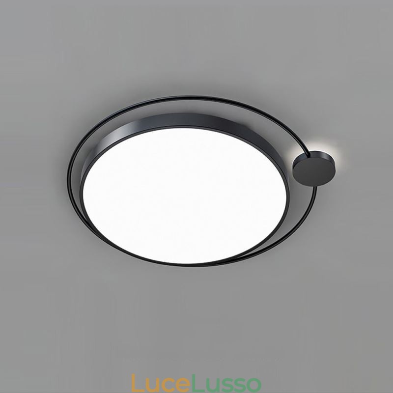 Lampada da soffitto in acrilico con montaggio a filo rotondo in stile semplice