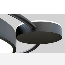 Lampada da soffitto in acrilico con montaggio a filo rotondo in stile semplice