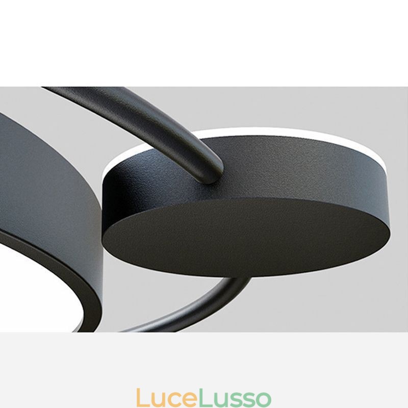 Lampada da soffitto in acrilico con montaggio a filo rotondo in stile semplice