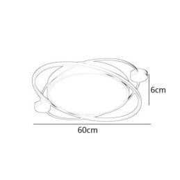 Lampada da soffitto moderna Planet Plafoniera a filo