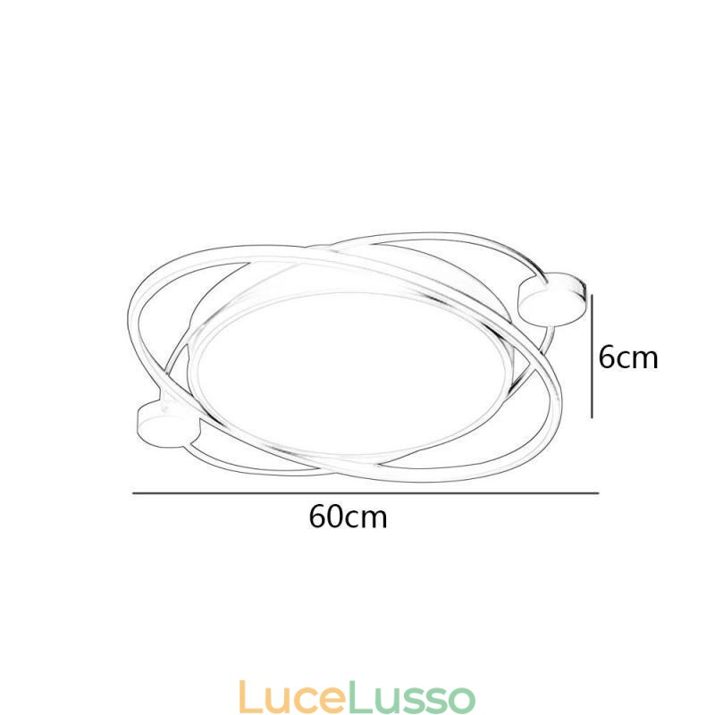 Lampada da soffitto moderna Planet Plafoniera a filo