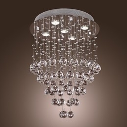 Lampadario di cristallo con 5 luci Design (K9 Crystal)