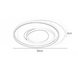 Plafoniera rotonda irregolare da soffitto