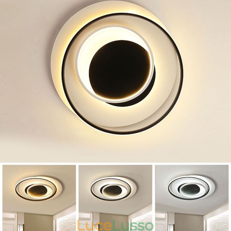 Plafoniera rotonda irregolare da soffitto