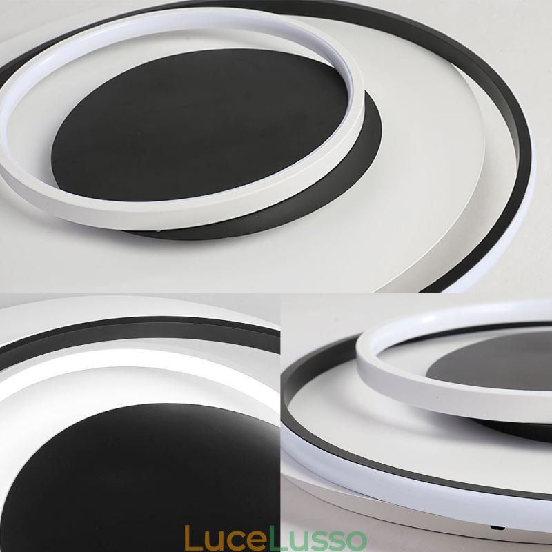 Plafoniera rotonda irregolare da soffitto