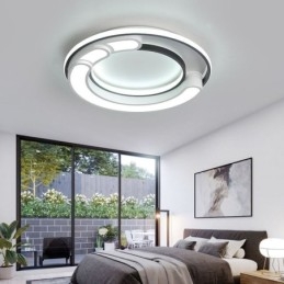 Lampada da soffitto circolare a filo in acrilico