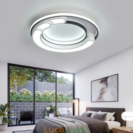 Lampada da soffitto circolare a filo in acrilico Lampada da soffitto circolare a filo in acrilico