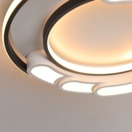 Lampada da soffitto circolare a filo in acrilico