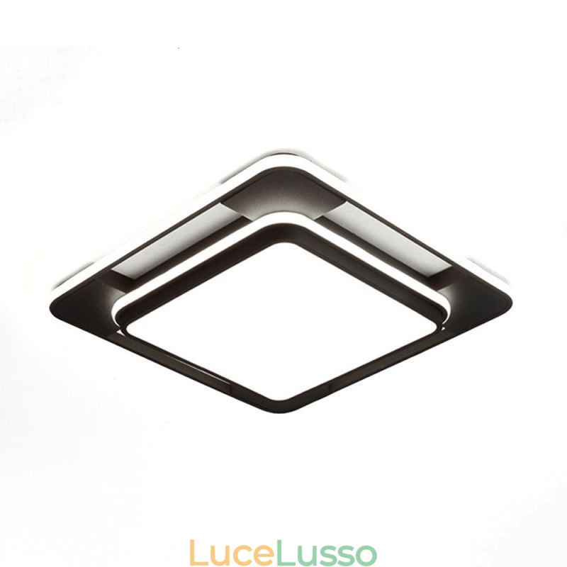 Moderna illuminazione minimalista da soffitto a filo quadrata