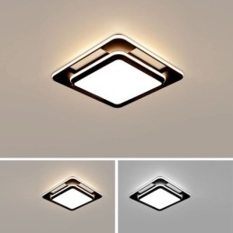 Moderna illuminazione minimalista da soffitto a filo quadrata