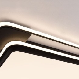 Moderna illuminazione minimalista da soffitto a filo quadrata
