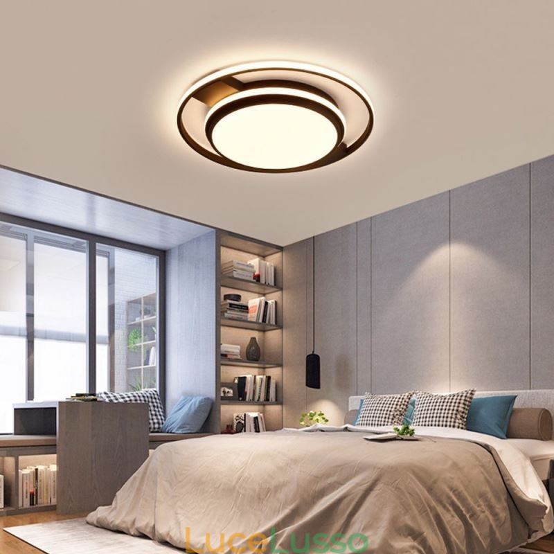 Lampada da soffitto rotonda moderna e minimalista a filo