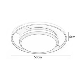 Lampada da soffitto rotonda moderna e minimalista a filo