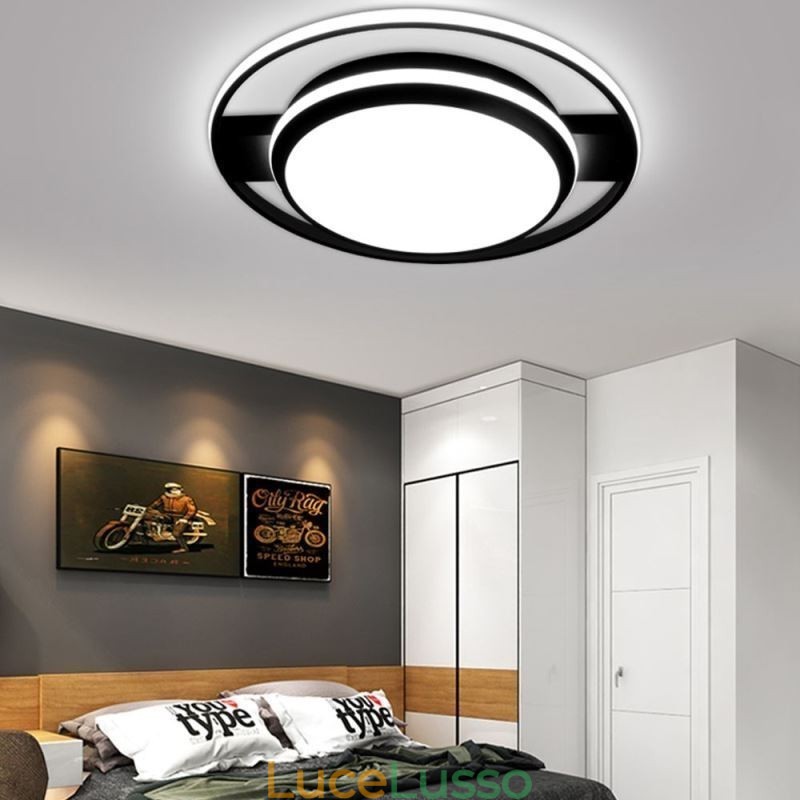 Lampada da soffitto rotonda moderna e minimalista a filo