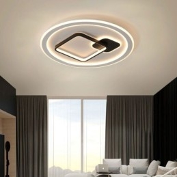 Lampada da soffitto moderna minimalista rotonda e quadrata con montaggio a filo