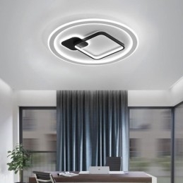 Lampada da soffitto moderna minimalista rotonda e quadrata con montaggio a filo