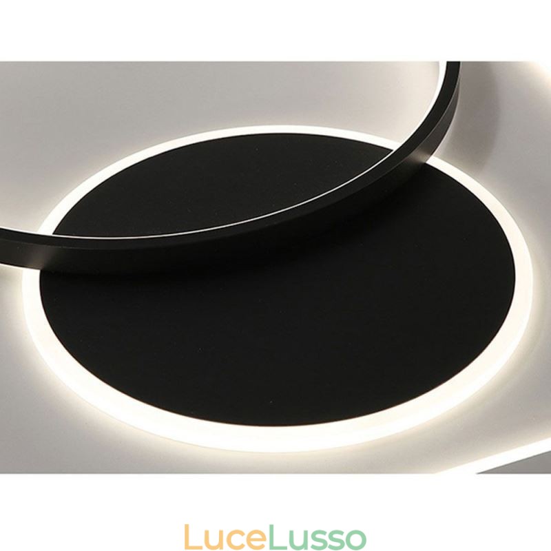 Lampada da soffitto moderna minimalista rotonda e quadrata con montaggio a filo