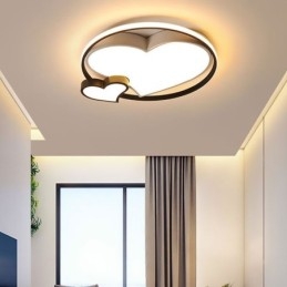 Lampada da soffitto a filo Double Hearts Illuminazione decorativa