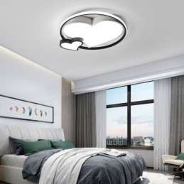 Lampada da soffitto a filo Double Hearts Illuminazione decorativa