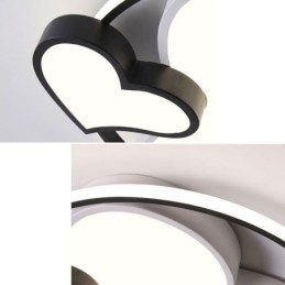 Lampada da soffitto a filo Double Hearts Illuminazione decorativa