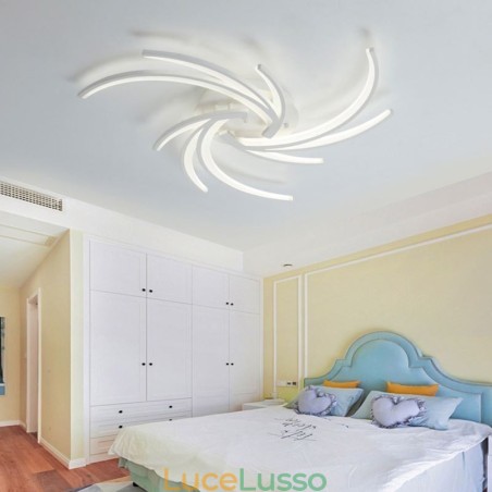 Plafoniera lineare irregolare da soffitto Illuminazione moderna Plafoniera lineare irregolare da soffitto Illuminazione moderna