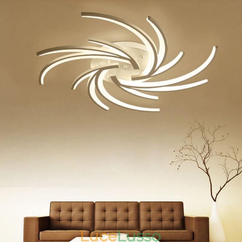 Plafoniera lineare irregolare da soffitto Illuminazione moderna