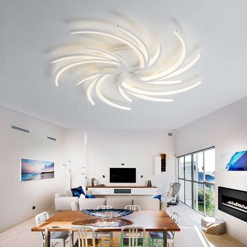 Plafoniera lineare irregolare da soffitto Illuminazione moderna