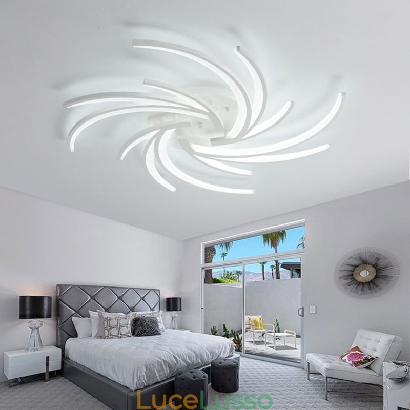 Plafoniera lineare irregolare da soffitto Illuminazione moderna