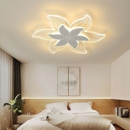 Elegante lampada da soffitto a filo con fiore, illuminazione decorativa unica