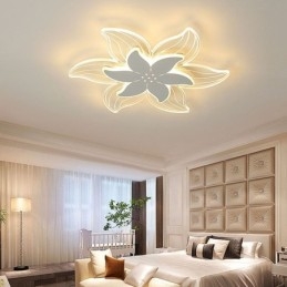 Elegante lampada da soffitto a filo con fiore, illuminazione decorativa unica